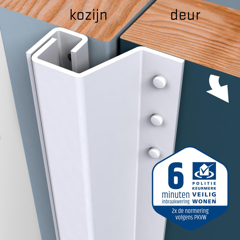 SecuStrip Plus achterdeur buitendraaiend 0-6mm 2115mm wit RAL 9010-NAUTA-Bouwhof shop (6188535316656)