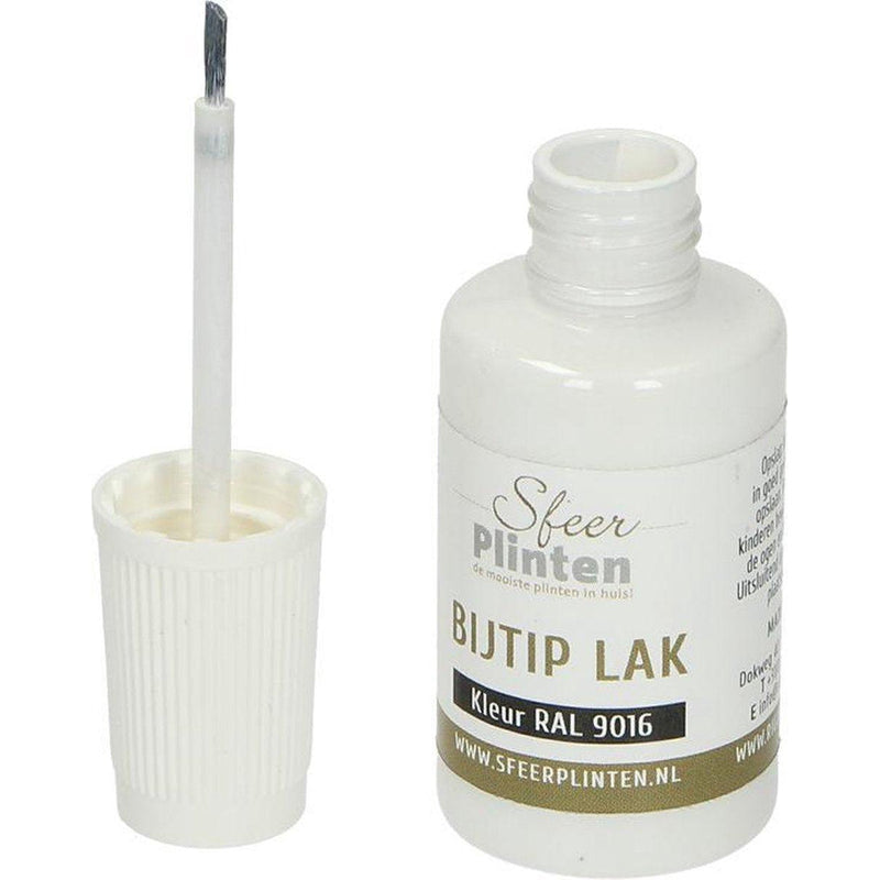 Sfeerplinten bij-tip-lak RAL 9016 - 20 ml-PLINTEN & PROFIELEN CENTRALE-Bouwhof shop