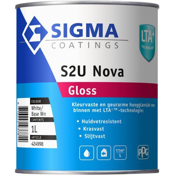 SIGMA S2U NOVA GLOSS 7711 WIT/BASIS WN 1 LITER-LUIJTEN VVZ-Bouwhof shop (6146877423792)