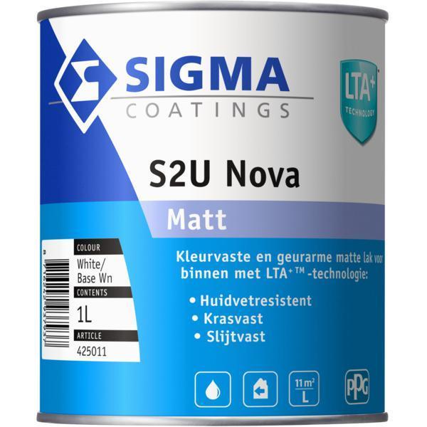 SIGMA S2U NOVA MAT 7711 WIT/BASIS WN 1 LITER-LUIJTEN VVZ-Bouwhof shop (6146877817008)