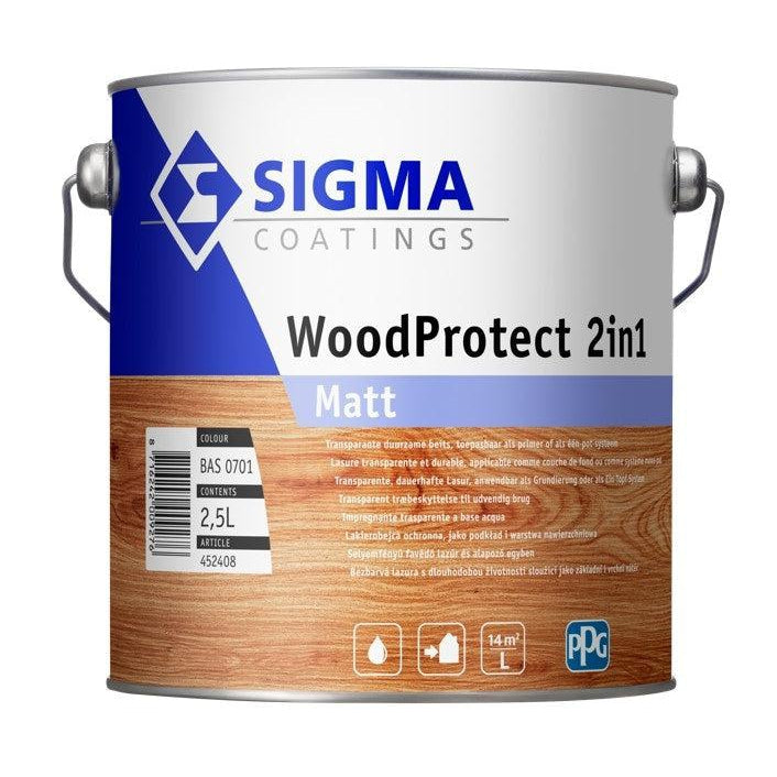 Sigma woodprotect 2-in-1 matt basis 1 liter-LUIJTEN VVZ-Bouwhof shop