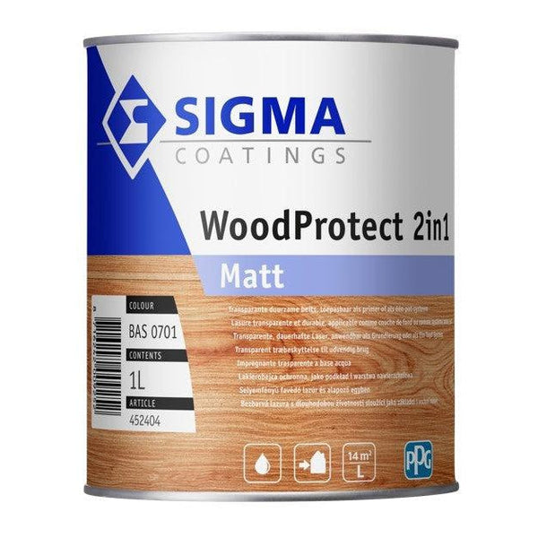 Sigma woodprotect 2-in-1 matt basis 1 liter-LUIJTEN VVZ-Bouwhof shop