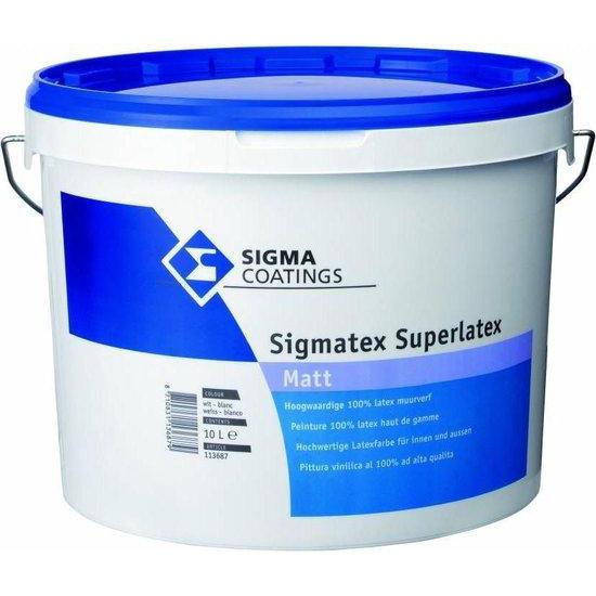 Sigmatex Superlatex Matt 7000 Wit 10 liter-LUIJTEN VVZ-Bouwhof shop (6651534344368)