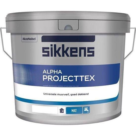 SIKKENS ALPHA PROJECTTEX WIT 10 LITER Default Title (6135130423472)