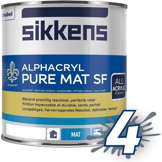 SIKKENS ALPHACRYL PURE MAT SF N00 930ML-AKZO NOBEL COATINGS (verf & behang)-Bouwhof shop (6207474335920)