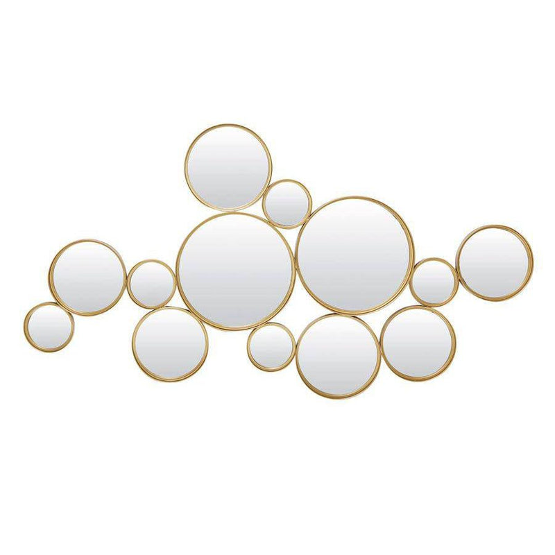 Spiegel 127x3.5x64.5 cm CIELO cirkels goud-LIGHT & LIVING [BO] (wonen)-Bouwhof shop (6969667125424)