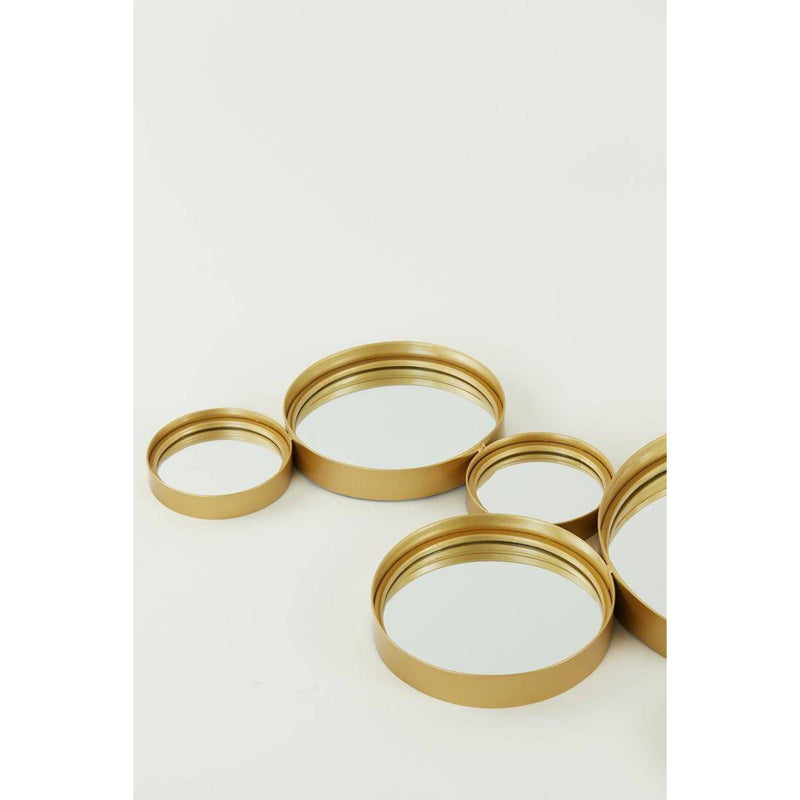Spiegel 127x3.5x64.5 cm CIELO cirkels goud-LIGHT & LIVING [BO] (wonen)-Bouwhof shop (6969667125424)