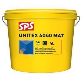 SPS UNITEX 4040 MAT WIT P BINNEN-BUITEN 4 LTR. Default Title (6138322092208)