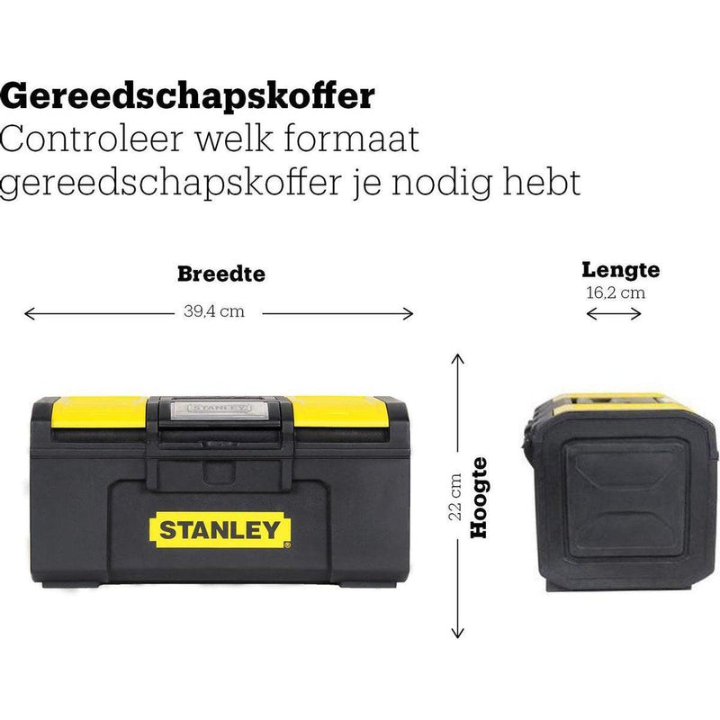 Stanley Gereedschapskoffer 16" met automatische vergrendeling-STANLEY BLACK & DECKER-Bouwhof shop