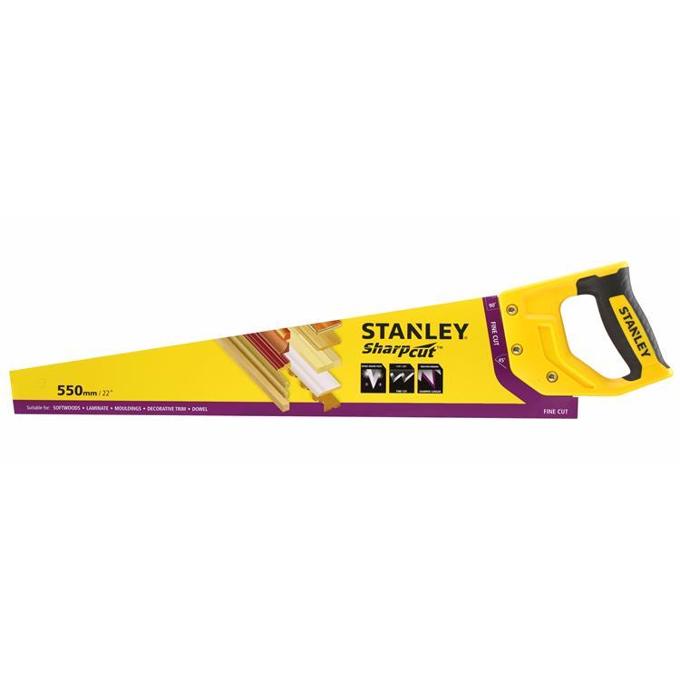 Stanley zaag Sharpcut universeel 550 mm 11T/inch-STANLEY BLACK & DECKER [BO]-Bouwhof shop (6623438241968)