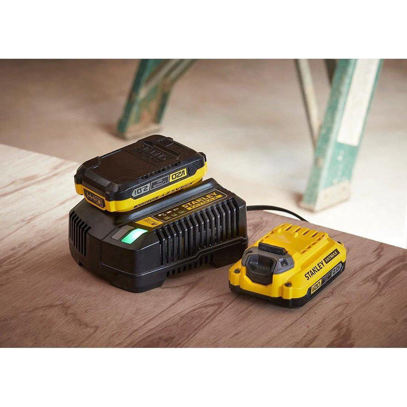 Stanley schroefboormachine in koffer 18V 2x2.0Ah Brushless-STANLEY BLACK & DECKER-Bouwhof shop