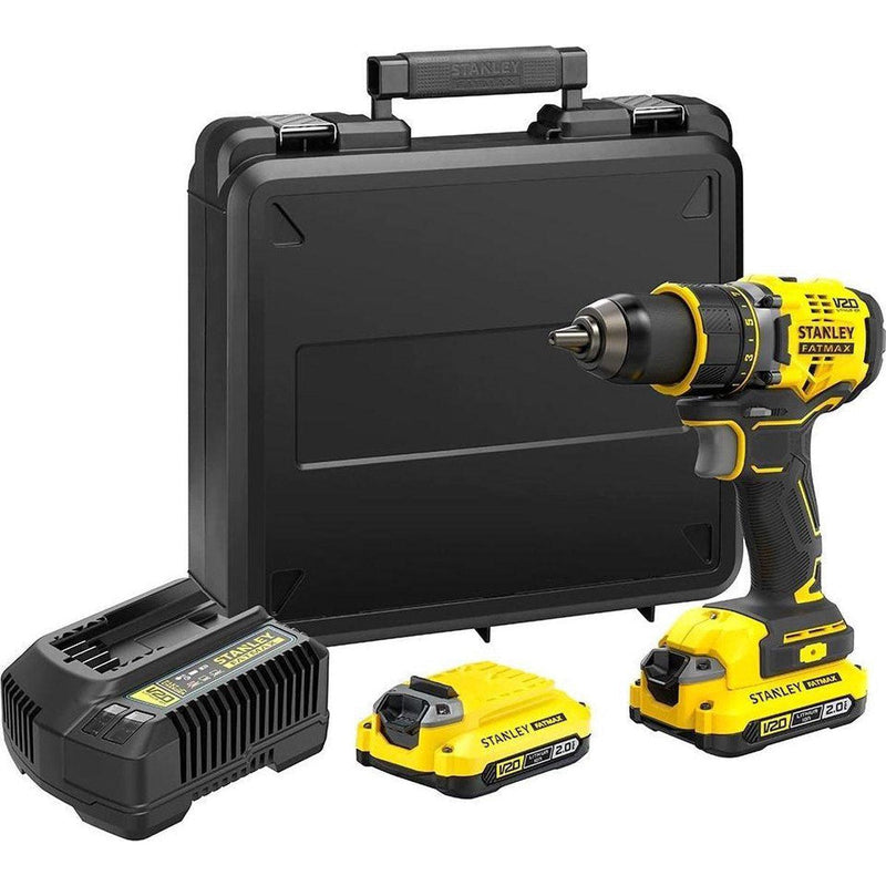 Stanley schroefboormachine in koffer 18V 2x2.0Ah Brushless-STANLEY BLACK & DECKER-Bouwhof shop