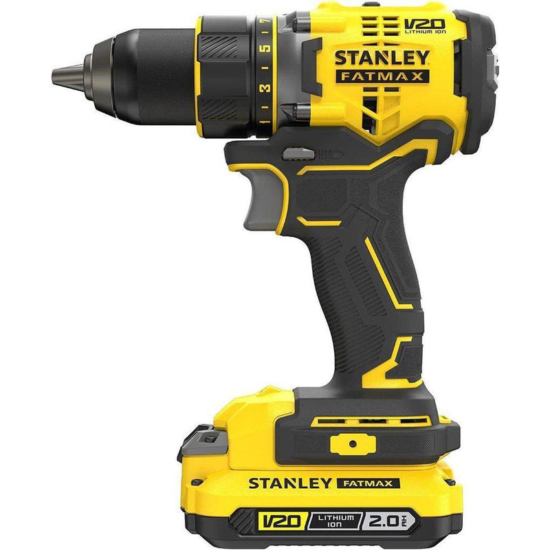 Stanley schroefboormachine in koffer 18V 2x2.0Ah Brushless-STANLEY BLACK & DECKER-Bouwhof shop