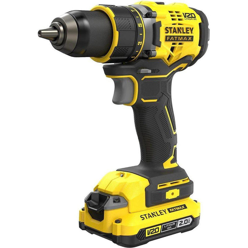 Stanley schroefboormachine in koffer 18V 2x2.0Ah Brushless-STANLEY BLACK & DECKER-Bouwhof shop