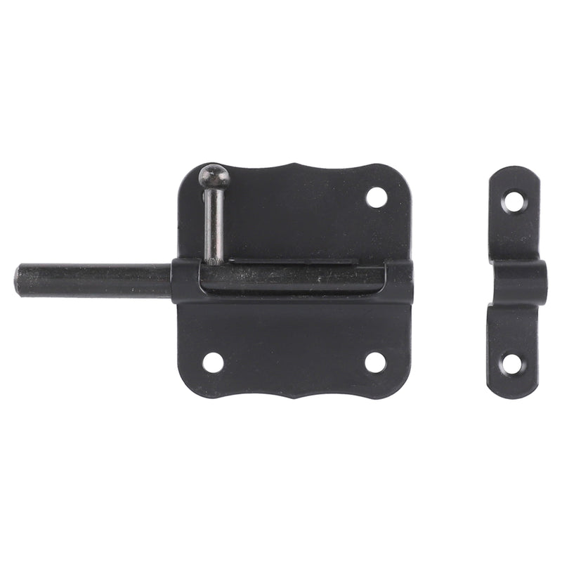 Starx deurgrendel met ronde schoot en sluitlus 60 mm zwart-SHI (ijzerwaren)-Bouwhof shop