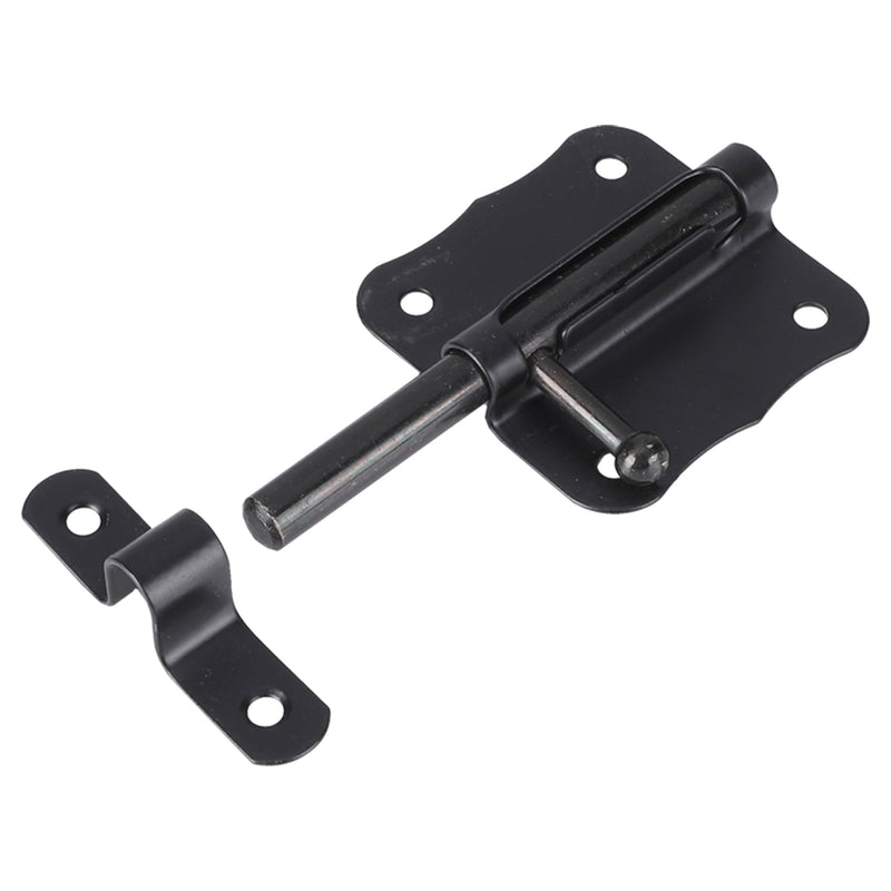 Starx deurgrendel met ronde schoot en sluitlus 60 mm zwart-SHI (ijzerwaren)-Bouwhof shop