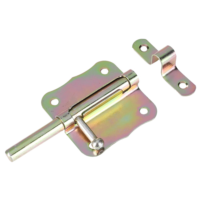 Starx deurgrendel met ronde schoot en sluitlus - gebichromatiseerd 60 mm-SHI (ijzerwaren)-Bouwhof shop
