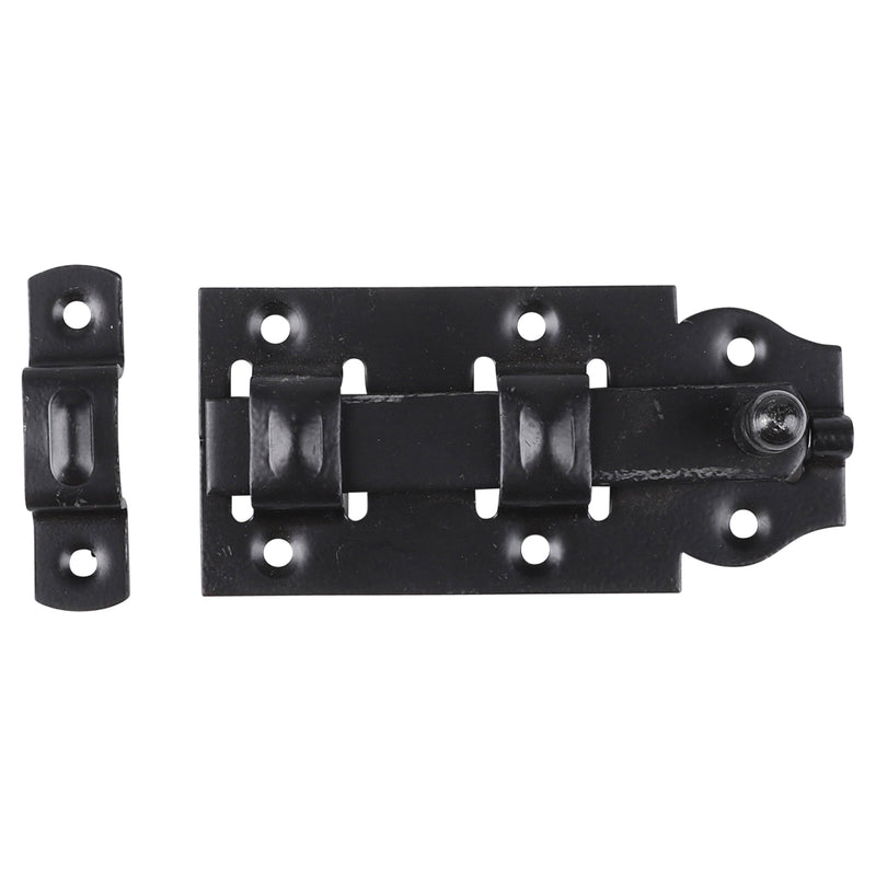 Starx rolschuif met ronde knop en sluitlus - vlak 100 mm zwart-SHI (ijzerwaren)-Bouwhof shop