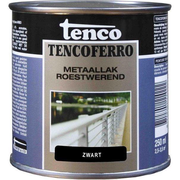 TENCOFERRO ROESTWERENDE IJZERVERF 407 ZWART 250ML-AKZO NOBEL COATINGS (verf & behang)-Bouwhof shop (6180745117872)