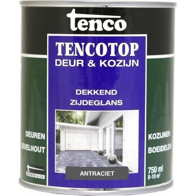 TENCOTOP DEUR & KOZIJN DEKKEND ZIJDEGLANS 25 ANTRACIET-AKZO NOBEL COATINGS (verf & behang)-Bouwhof shop (6217859072176)