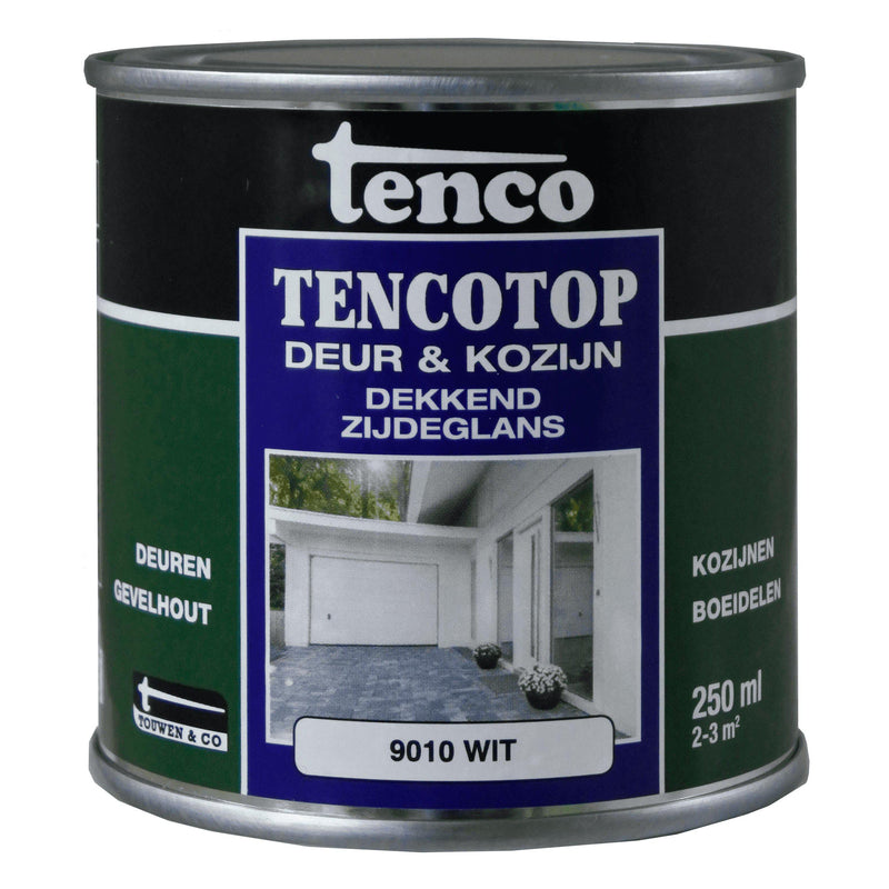 TENCOTOP DEUR & KOZIJN DEKKEND ZIJDEGLANS RAL9010 WIT-AKZO NOBEL COATINGS (verf & behang)-Bouwhof shop (6588179480752)