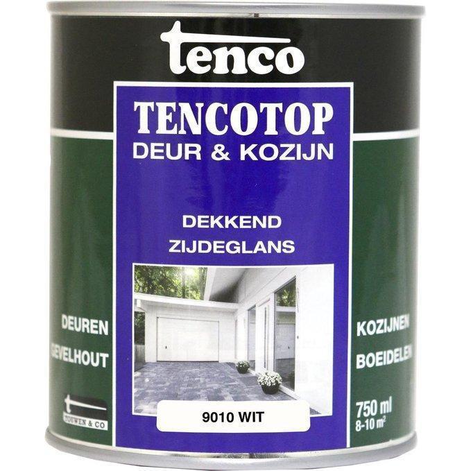 TENCOTOP DEUR & KOZIJN DEKKEND ZIJDEGLANS 64 RAL9010 WIT-AKZO NOBEL COATINGS (verf & behang)-Bouwhof shop (6217859334320)