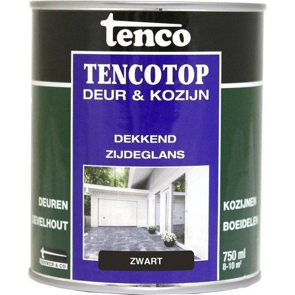 TENCOTOP DEUR & KOZIJN DEKKEND ZIJDEGLANS 39 ZWART-AKZO NOBEL COATINGS (verf & behang)-Bouwhof shop (6217859104944)