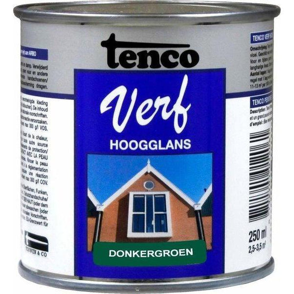 TENCO DEKKEND HG DONKERGROEN 0.25 L.-AKZO NOBEL COATINGS (verf & behang)-Bouwhof shop (6535799079088)