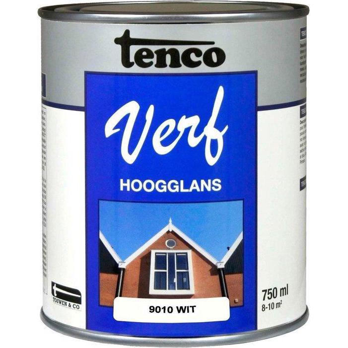 Tenco Verf hoogglans 9010 wit 750 ml.-BOUWLOG (Tenco)-Bouwhof shop (6691002548400)
