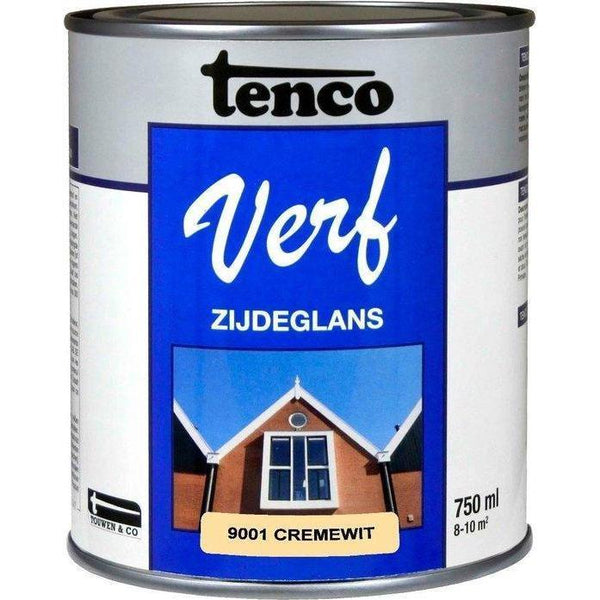 Tenco Verf zijdeglans 9001 cremewit 750 ml.-BOUWLOG (Tenco)-Bouwhof shop (6691003302064)