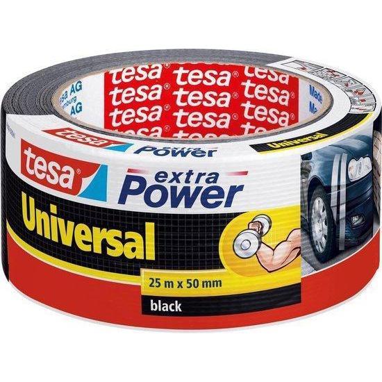 TESA EX POWER UNIVERS. 25MX50MM ZWART-AKZO NOBEL COATINGS (ijzerwaren)-Bouwhof shop (6207489835184)