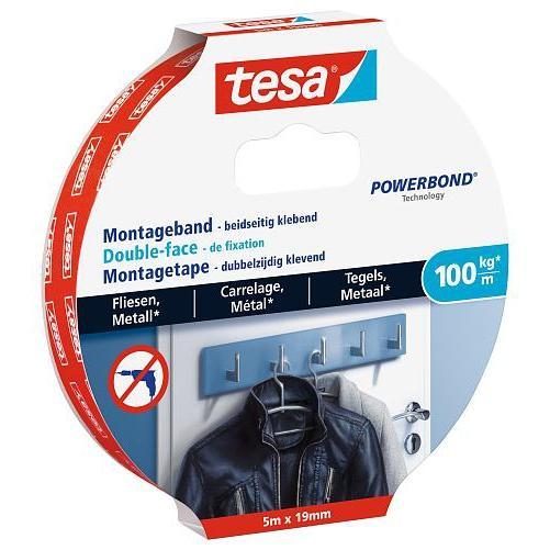 TESA POWERBOND TEGEL&METAAL 1.5M 19MM-AKZO NOBEL COATINGS (ijzerwaren)-Bouwhof shop (6149566103728)