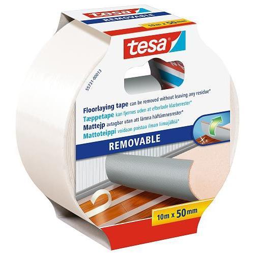 TESA TAPIJTTAPE VERWIJDERBAAR 10MX50MM-AKZO NOBEL COATINGS (ijzerwaren)-Bouwhof shop (6149566660784)