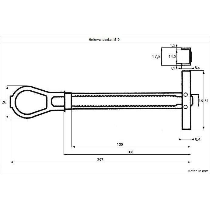 TOGGLER HOLLEWAND ANKERS M10-INSTAR HOLLAND (Toggler)-Bouwhof shop (6139161247920)