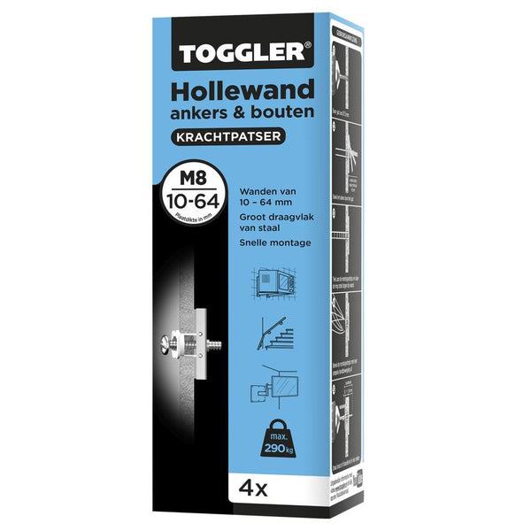 TOGGLER HOLLEWAND ANKERS M8 (4 ST.)-INSTAR HOLLAND (Toggler)-Bouwhof shop (6139161051312)