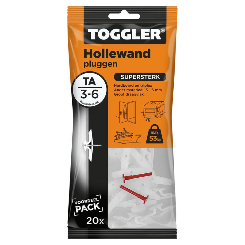 TOGGLER HOLLEWAND PLUG TA (20 ST.)-INSTAR HOLLAND (Toggler)-Bouwhof shop (6139160887472)