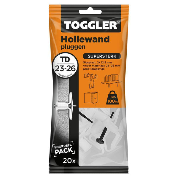 TOGGLER HOLLEWAND PLUG TD (20 ST.)-INSTAR HOLLAND (Toggler)-Bouwhof shop (6139160625328)