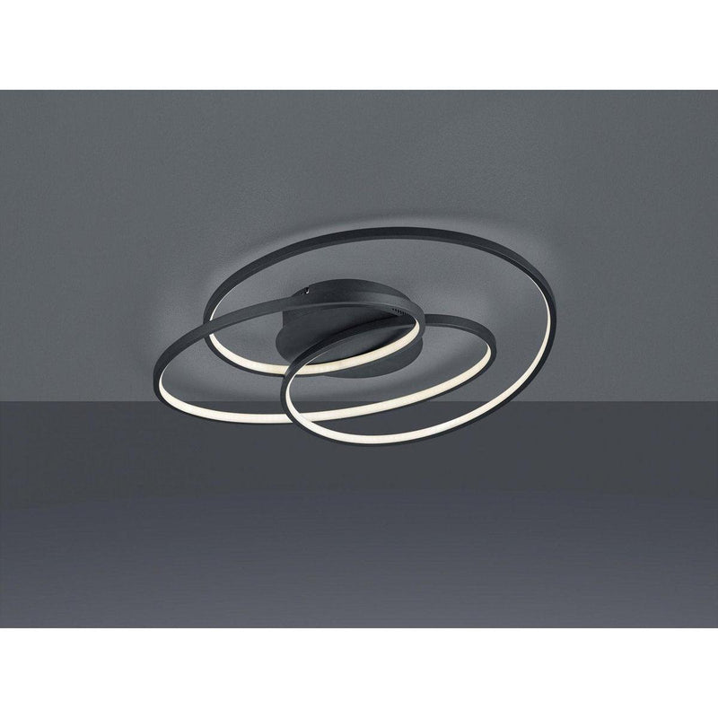 Trio - Plafonnière Gale mat zwart-TRIO LIGHTING (verlichting)-Bouwhof shop (7053490127024)