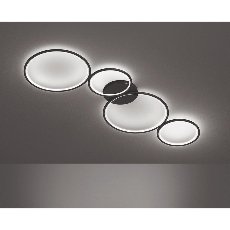 Trio - Plafonnière Rondo mat zwart-TRIO LIGHTING (verlichting)-Bouwhof shop (6969669550256)