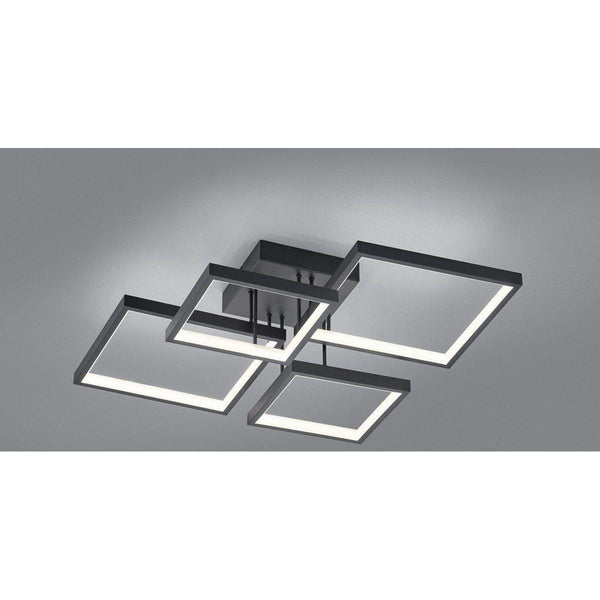 Trio - Plafonnière Sorrento mat zwart-TRIO LIGHTING (verlichting)-Bouwhof shop (6936647139504)