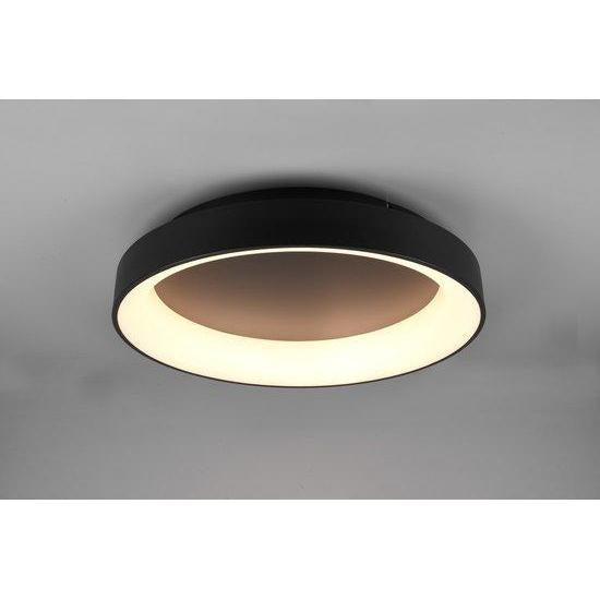 Trio - Plafonnière. Girona. binnen. mat zwart-TRIO LIGHTING (verlichting)-Bouwhof shop (6936648253616)