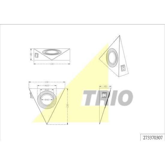 TRIO WANDLAMP ECCO (INCL. 3 X SMD. 3W. 3000K. 200LM)-TRIO INTERNATIONAL GMBH-Bouwhof shop (6135621025968)