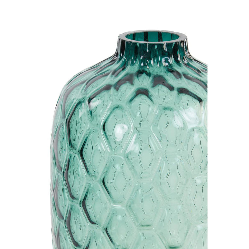 Vaas 34x50 cm CARINO glas turquoise-LIGHT & LIVING [BO] (wonen)-Bouwhof shop