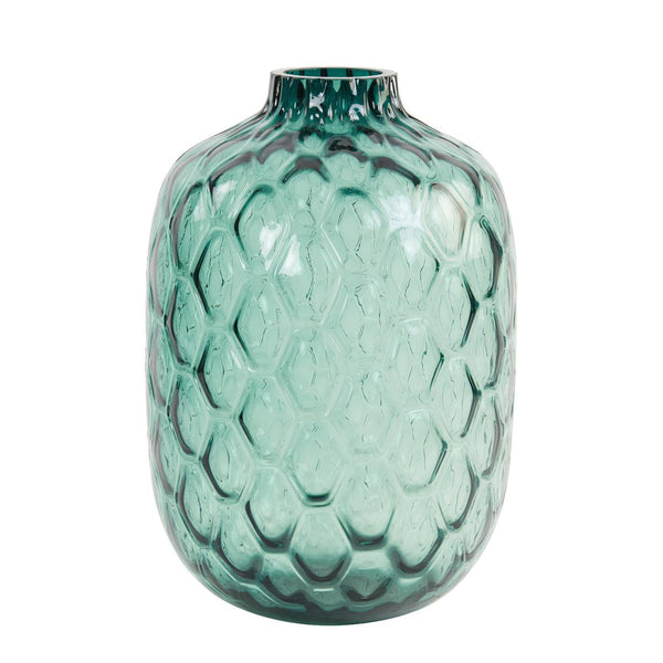 Vaas 34x50 cm CARINO glas turquoise-LIGHT & LIVING [BO] (wonen)-Bouwhof shop