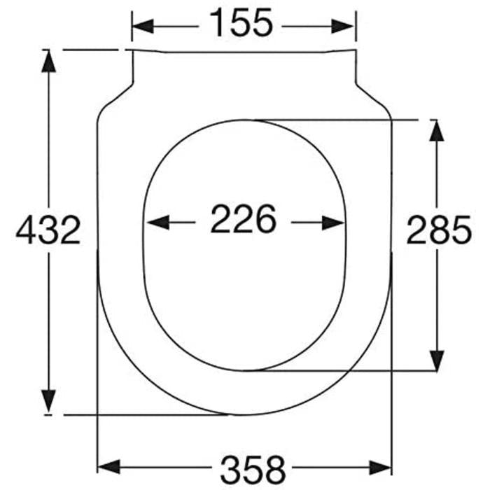 Villeroy & Boch Avento Closetzitting RVS SC WIT (7053489995952)