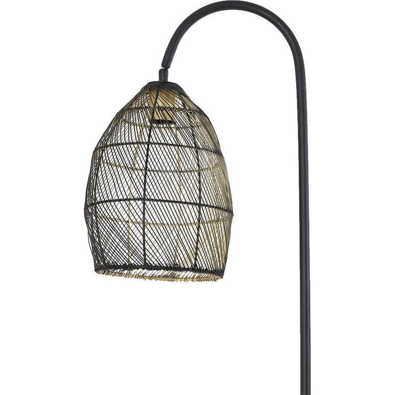 Vloerlamp 34x30.5x172 cm MEYA mat zwart + goud-LIGHT & LIVING [BO] (verlichting)-Bouwhof shop (6766268973232)