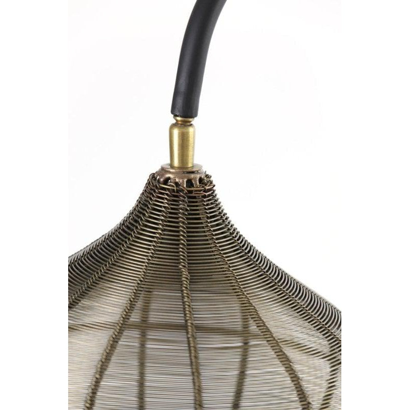 Vloerlamp 35x30x160 cm ALVARO antiek brons+mat zwart-LIGHT & LIVING [BO] (verlichting)-Bouwhof shop (6969651134640)