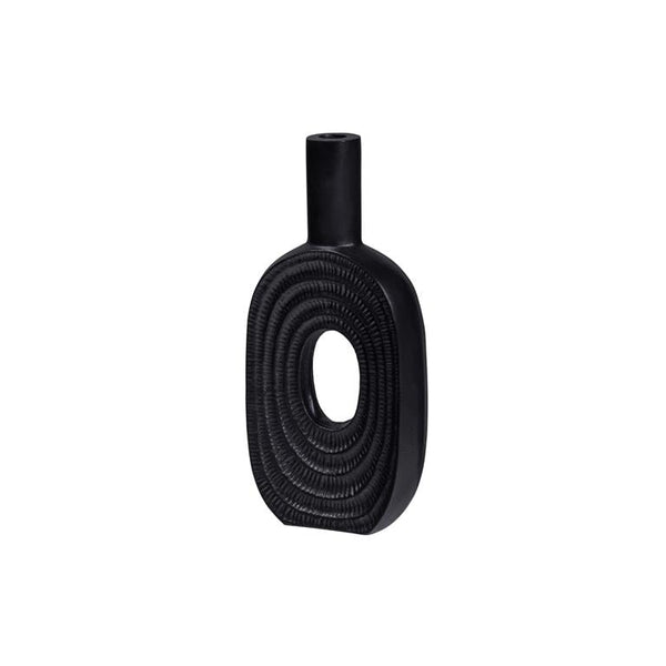 WOOOD Alvin smal ornament metaal zwart 31x15cm-DE EEKHOORN [BO] (wonen)-Bouwhof shop