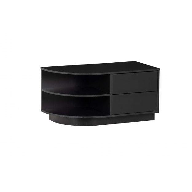 WOOOD Finca tv meubel grenen zwart rond links 78 cm-DE EEKHOORN [BO] (wonen)-Bouwhof shop