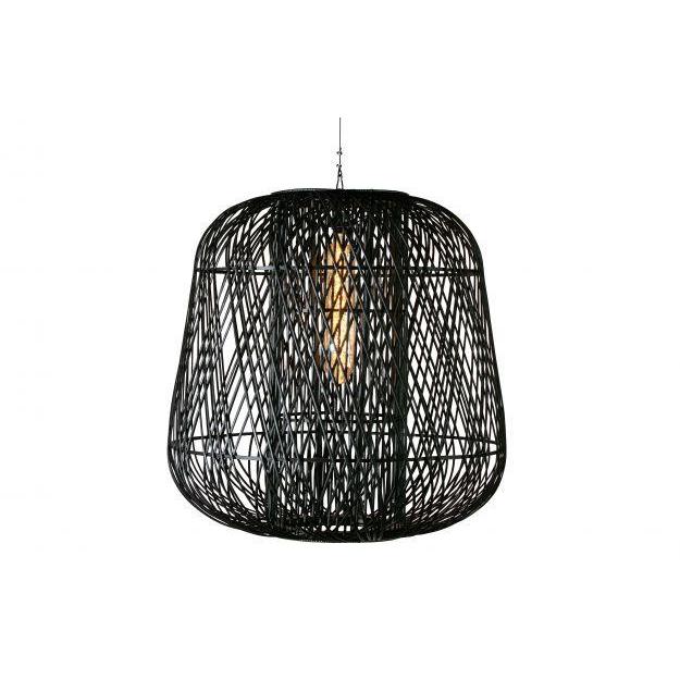 WOOOD Moza hanglamp bamboe zwart 100x100cm-DE EEKHOORN [BO] (wonen)-Bouwhof shop (6933738356912)